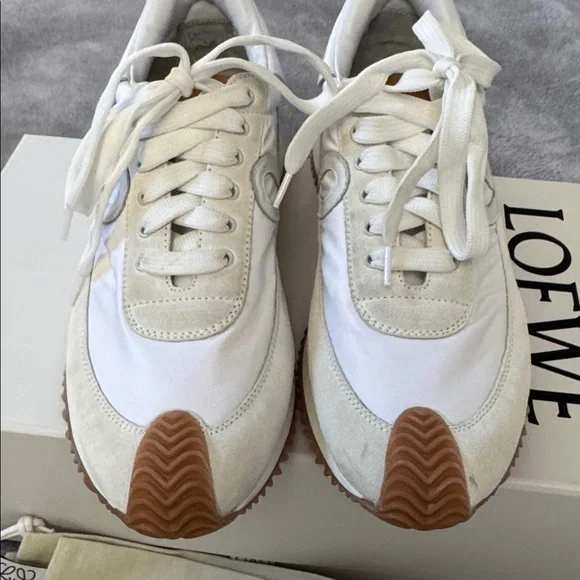 Loewe Flow Retro Sneakers - 8/38 White - Picture 5 of 10